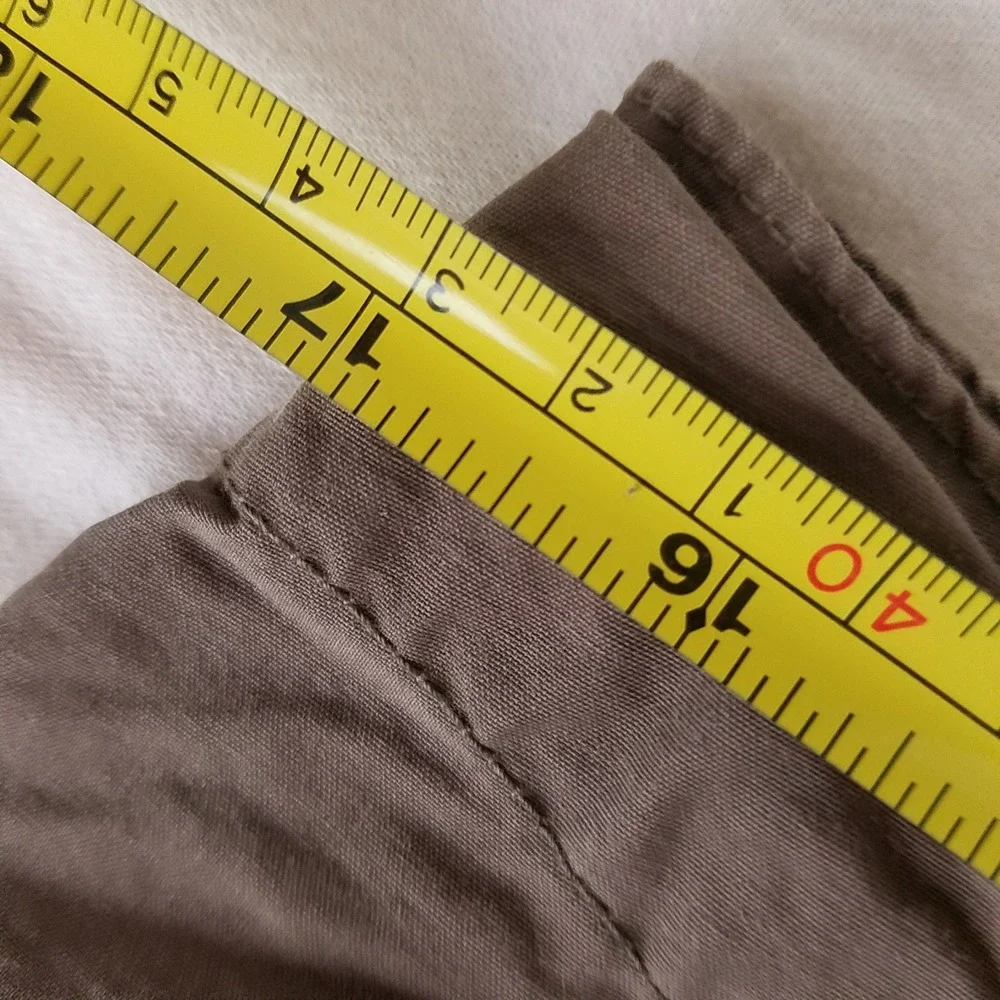Columbia Capri Pants Womens Medium Brown Excellent Drawstring Hiking Cropped 107